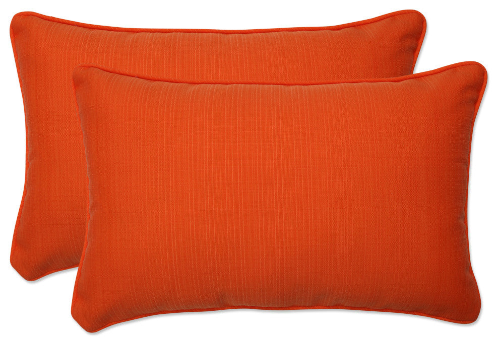 Sundeck Orange Rectangle Throw Pillow, Set of 2