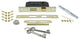 Deco Plate Interior Mortise Homestead Door Knob, Polished Brass
