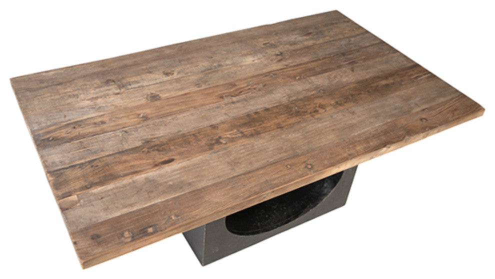 Salvaged Hole Base Coffee Table