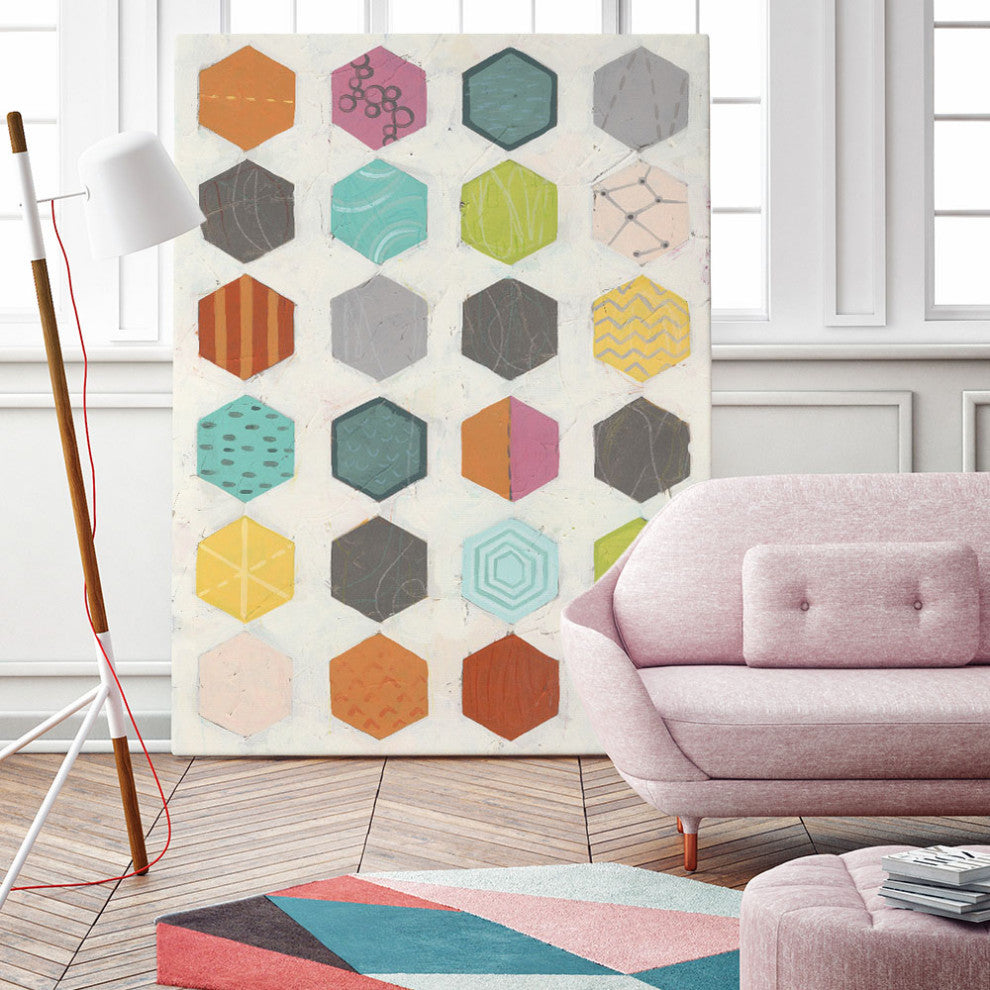 "Pattern Interaction I" Fine Art Giant Canvas Print, 54"x72"