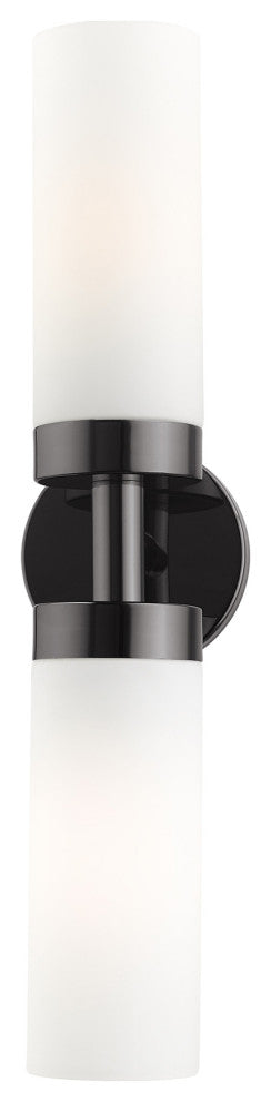 Black Chrome Nautical, Industrial, Contemporary, Urban, Sleek Vanity Sconce
