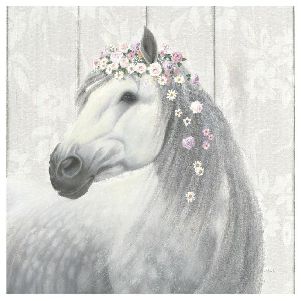 "Spirit Stallion II on Wood" Digital Paper Print by James Wiens, 20"x20"