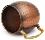 The Classic Hammered Solid Copper Moscow Mule Barrel Mug