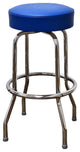 Retro Home Single Ring 30" Swivel Bar Stool, Blue