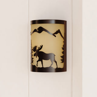 Yosemite 8" Wall Sconce Light, Moose