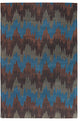 Mary Agan Contemporary Area Rug, 5''x7''6" Rectangle