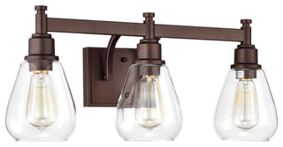 CHLOE Lighting HUDSON Transitional 3-Light Oil Rubbed Bronze Bath Fixture