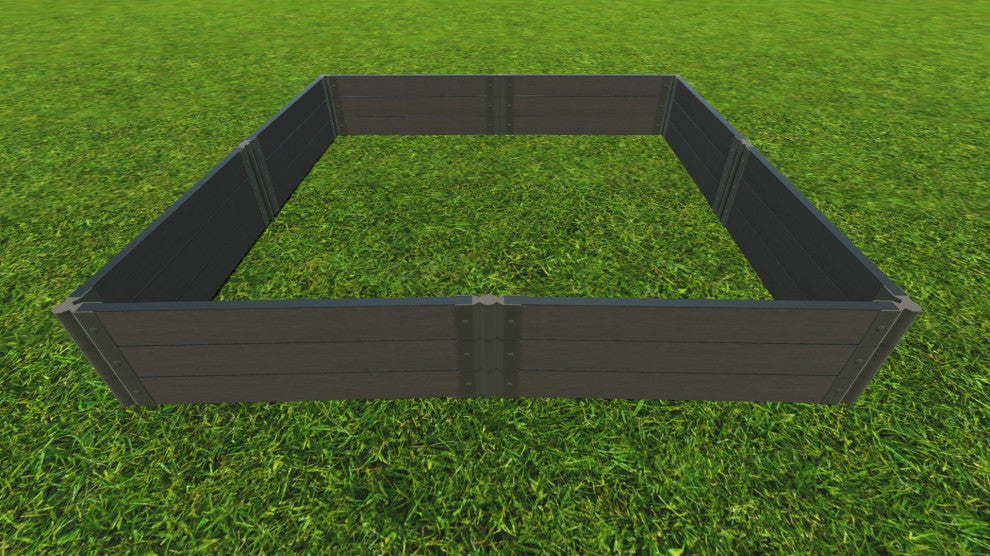 Weathered Wood Raised Garden 8'x8'x16.5" 2" Profile