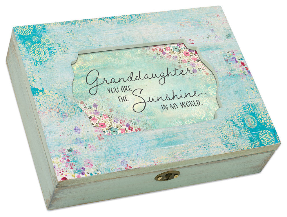 Music Keepsake Box Granddaughter Sunshine My World