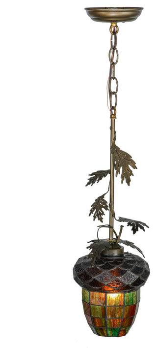 7W Greenbriar Oak Mini Pendant