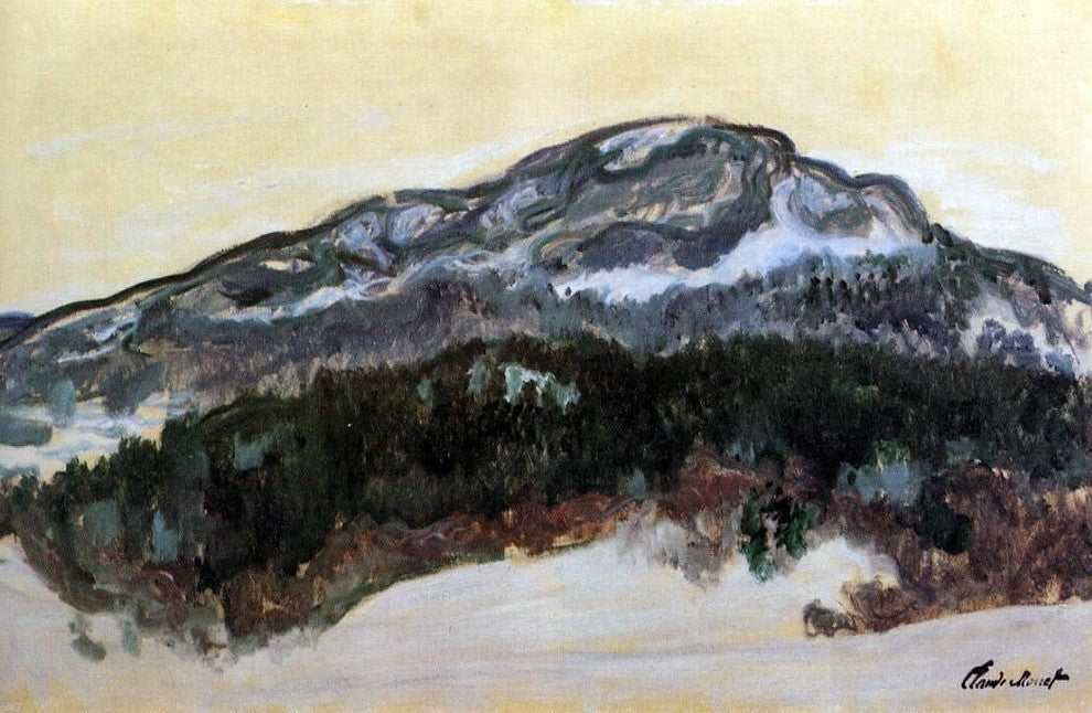 Claude Oscar Monet Mount Kolsaas Norway, Gallery Wrapped Canvas, 18"x27"