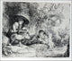 Rembrandt Van Rijn The Flute Player, 20"x25" Wall Decal Print