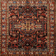 Ahgly Company Indoor Square Traditional Area Rugs, 4' Square