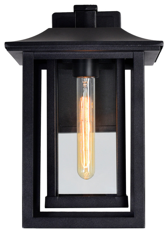 Winfield 1 Light Black Outdoor Wall Light