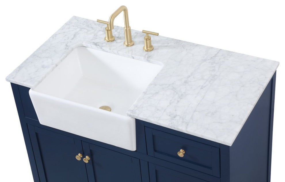 Home Living 22" Farmhouse Blue-Light Bathroom Vanity