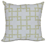 Bamboo 2, Geometric Print Pillow, Green, 26"x26"