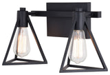 Vaxcel Lighting W0444 Ravenna 2 Light 16"W Vanity Light - Matte Black