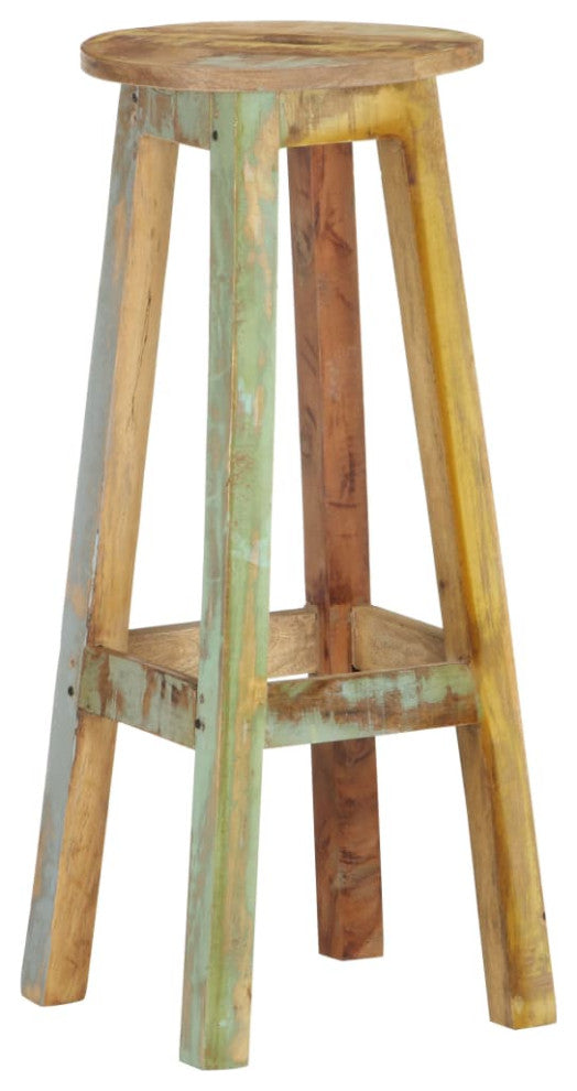 vidaXL Bar Stools 2 pcs Solid Reclaimed Wood