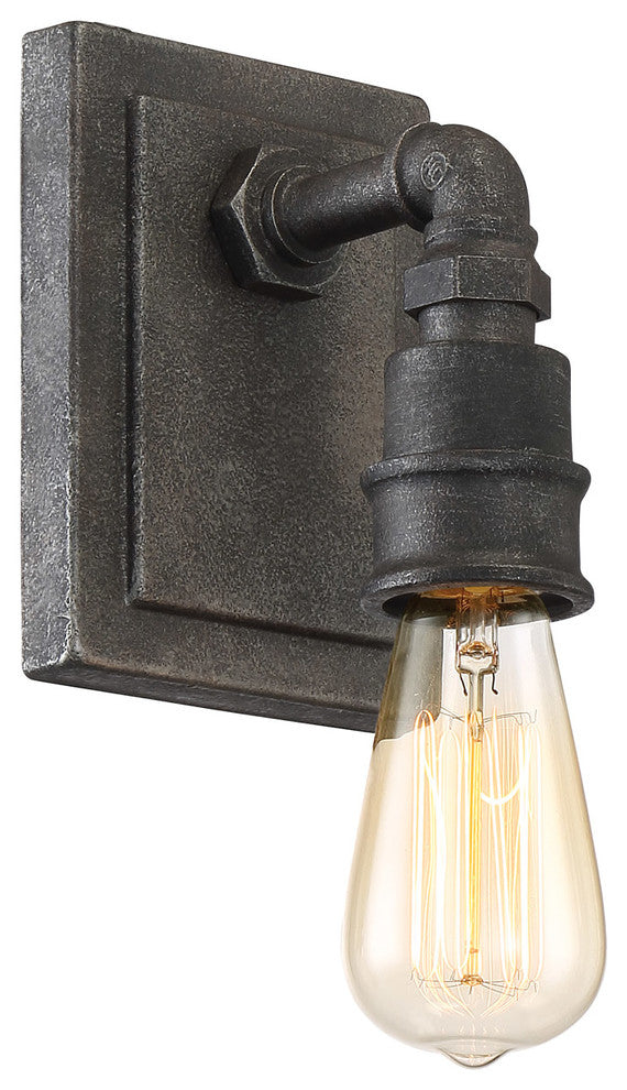 Quoizel SQR8701RK One Light Bath Fixture Squire Rustic Black