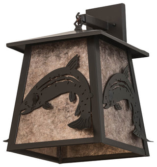 15 Wide Stillwater Leaping Trout Hanging Wall Sconce