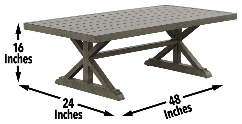 Jones Outdoor Aluminum Coffee Table