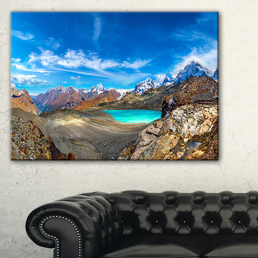 "Alps Mountains in Swiss Panorama" Seashore Wall Art, 40"x20"