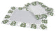 Tannenbaum Embroidered Cutwork Christmas Placemats, 14"x20", Set of 4