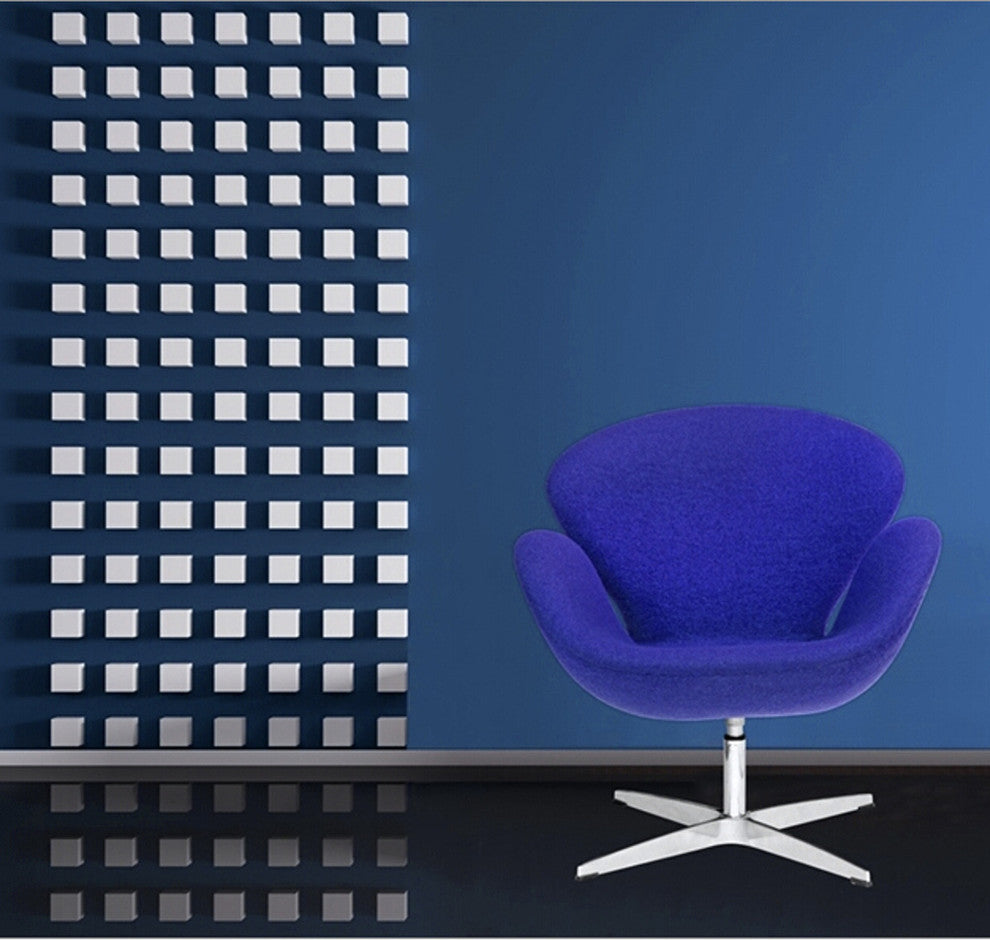 Modern Classics Swan Chair Fabric, Blue