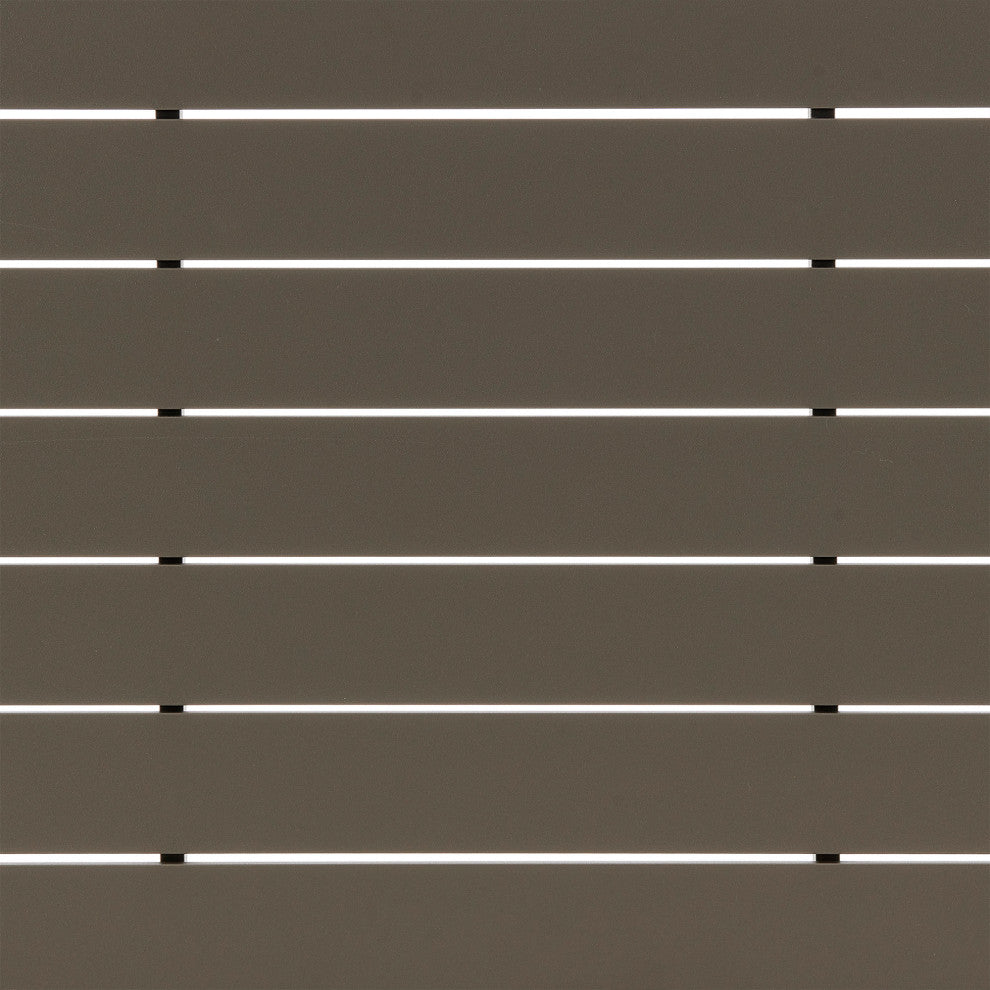 Grenada Outdoor Aluminum Gray Rectangle Dining Table