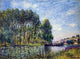 Alfred Sisley Spring on the Loing River, Gallery Wrapped Canvas Print, 21"x28"