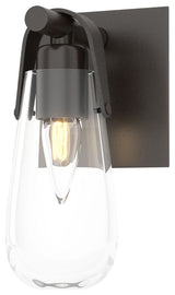 Eos 1-Light Bath Sconce, Oil Rubbed Bronze, Clear Glass
