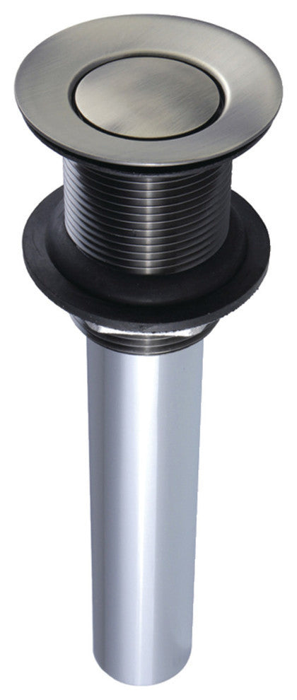 Kingston Brass Push Pop-Up Drain without Overflow, Antique Brass