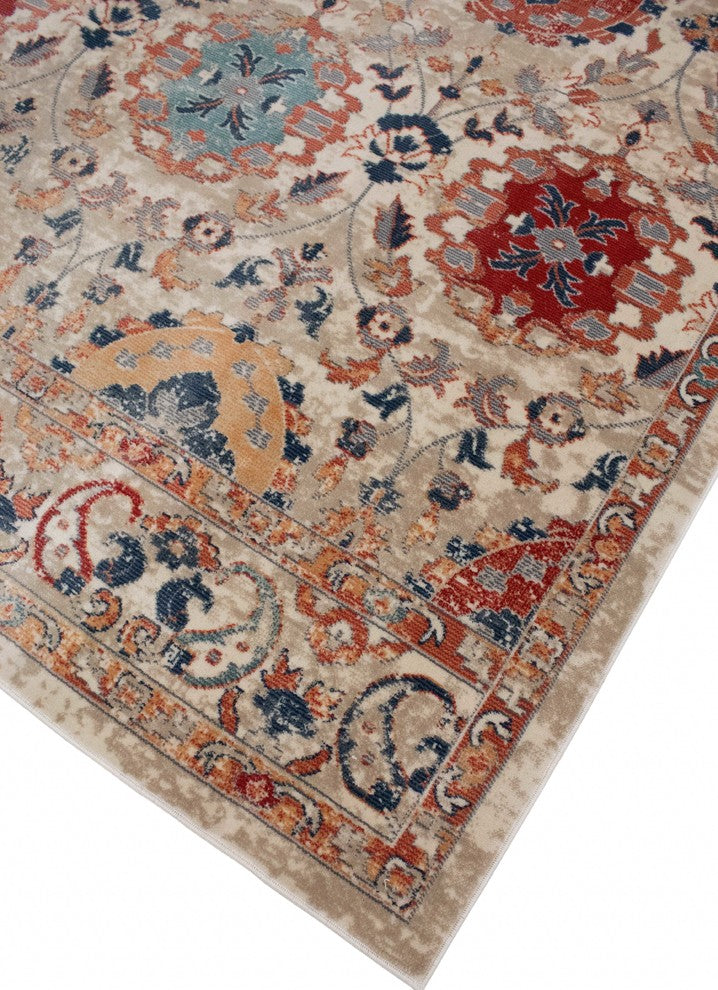 Noori Rug Distressed Cathey Beige/Red Rug