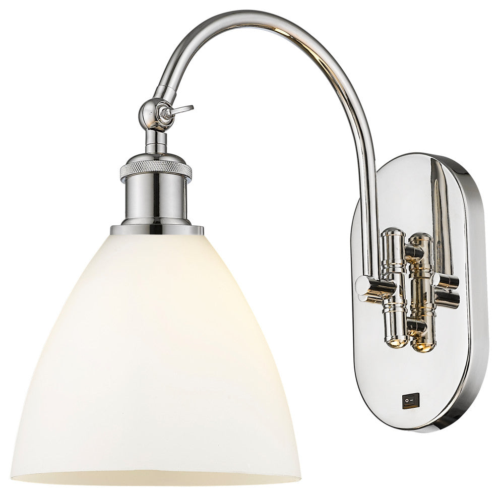 Innovations 518-1W-PN-GBD-751 1 Light 8" Sconce, Polished Nickel