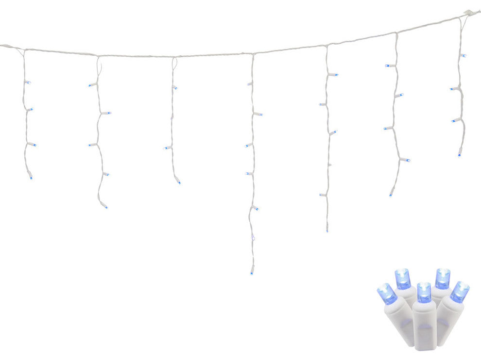 Vickerman X6W3302 70 Blue Wide Angle Led, 9' Christmas Single Mold Light Strand