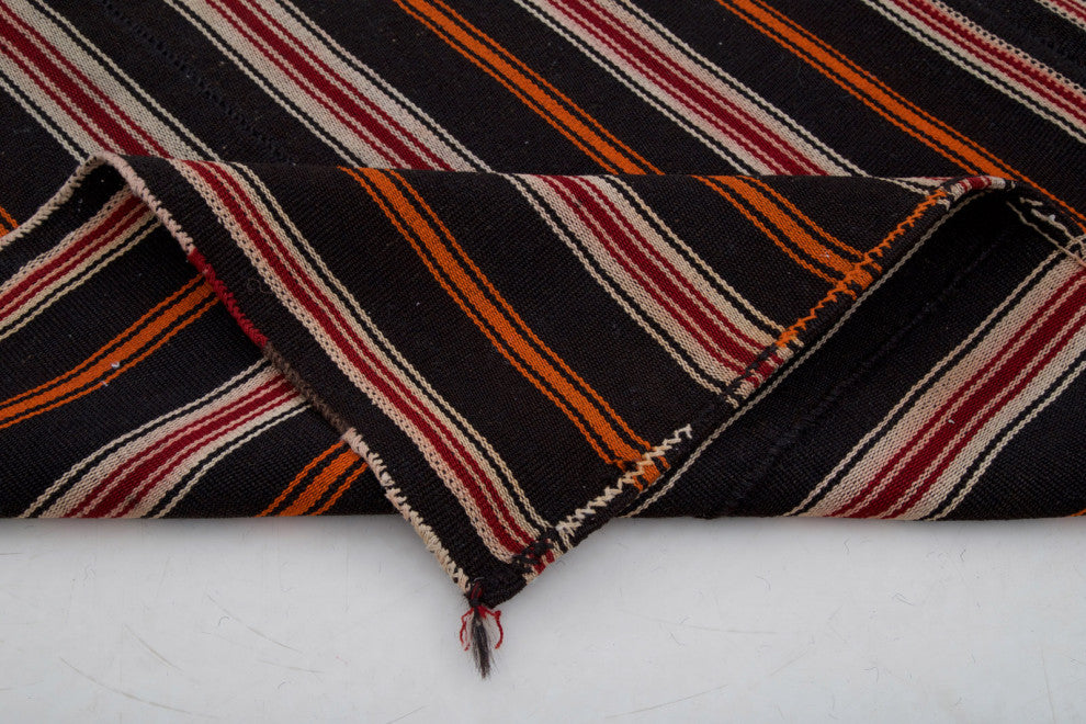Rug N Carpet - Handmade Oriental 6' 11'' x 9' 4'' Vintage Goat Hair Kilim Rug