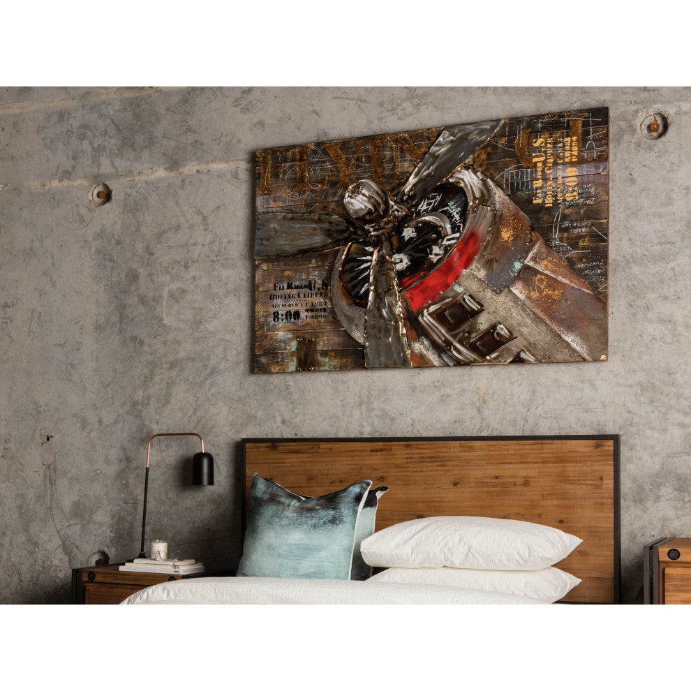 Industrial Flight Wall Dcor - Multicolor