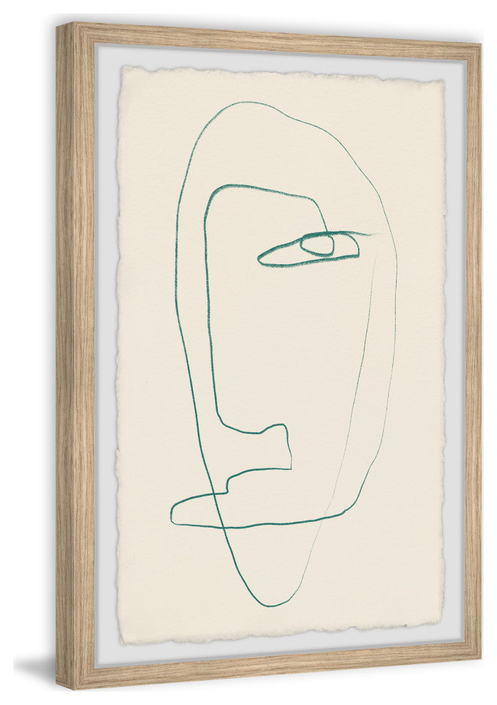 "Moody Face" Framed Painting Print, 24x36