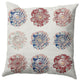 Gypsy Floral Decorative Throw Pillow, Ligonberry Red, 16"x16"