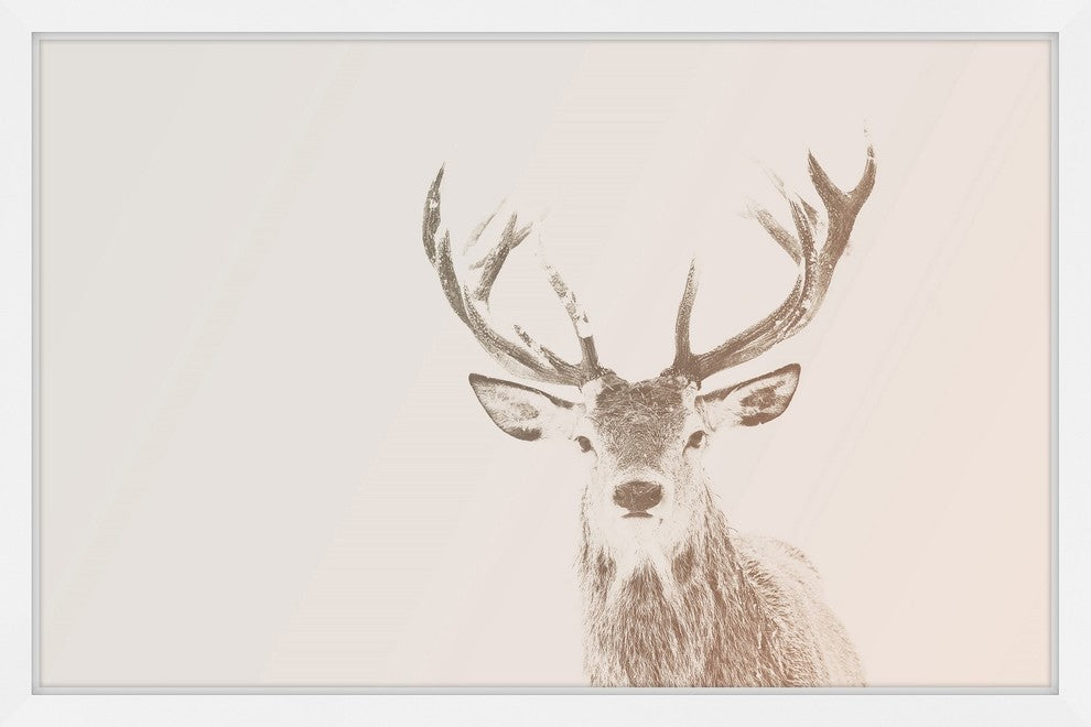 Marmont Hill, "Buck Stare 2" Framed Painting Print, 24x16