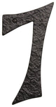 RCH Hardware Iron Vintage Classic House Number, 6", Black, 7