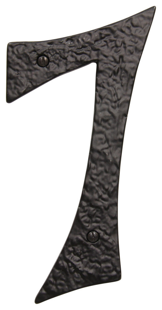 RCH Hardware Iron Vintage Classic House Number, 6", Black, 7