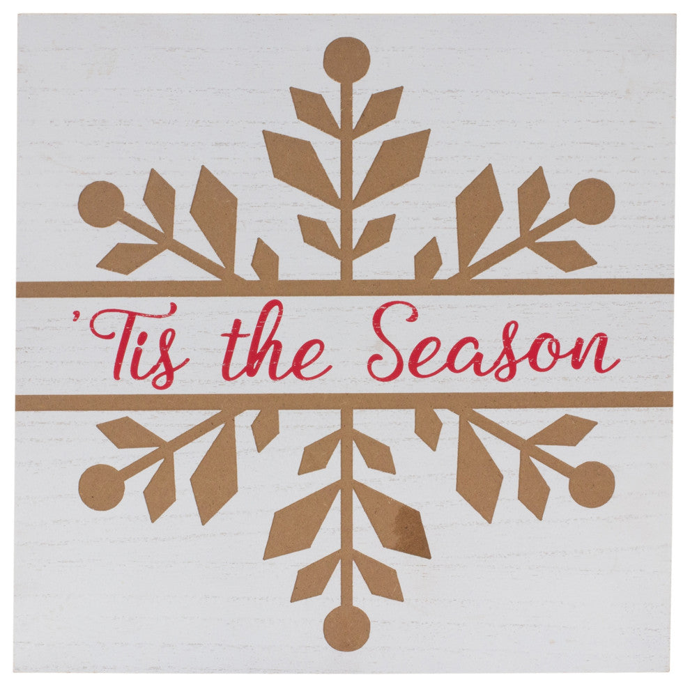 Snowflake Sentiment Sign, 6-Piece Set