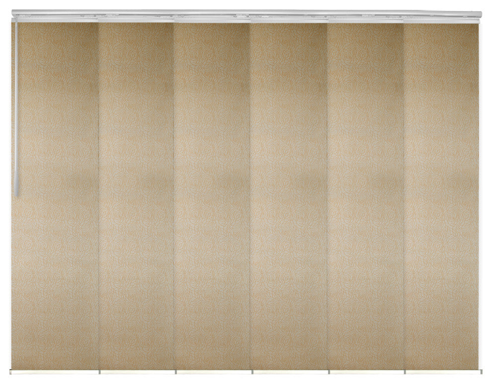 Raisa 6-Panel Track Extendable Vertical Blinds 98-130"W