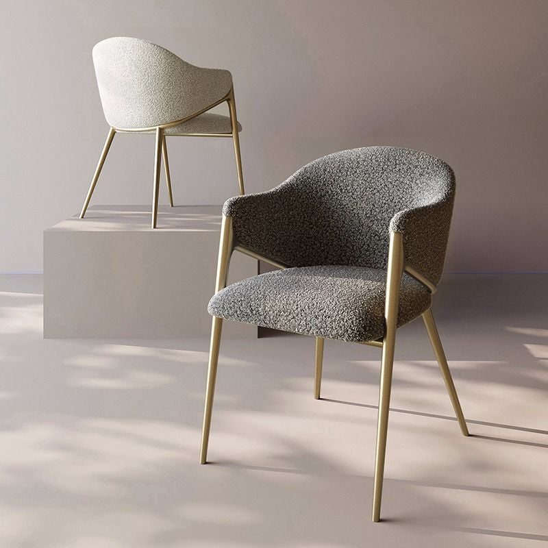 Light Luxury Postmodern Minimalist Dining Chair, White