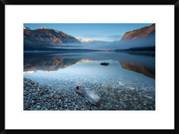 "BohinjS Tranquility" Framed Digital Print by Bor, 30x22"