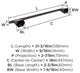 Amerock St. Vincent Contemporary Towel Bar, Oil Rubbed Bronze, 18" Center-to-Cen
