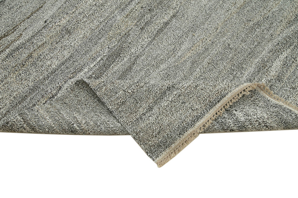 Rug N Carpet - Handmade Turkish 9' 10'' x 13' 4'' Modern Design Wool Kilim Rug