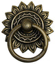 Ring Pull With Sunburst Backplate