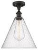 Innovations 516-1C-OB-GBC-124-LED 1 Light Semi-Flush Mount, Oil Rubbed Bronze